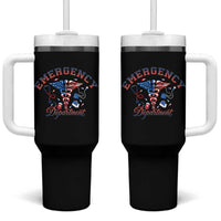 Patriotic Emergency Department Tumbler With Handle USA 250th Anniversary Medical Gift