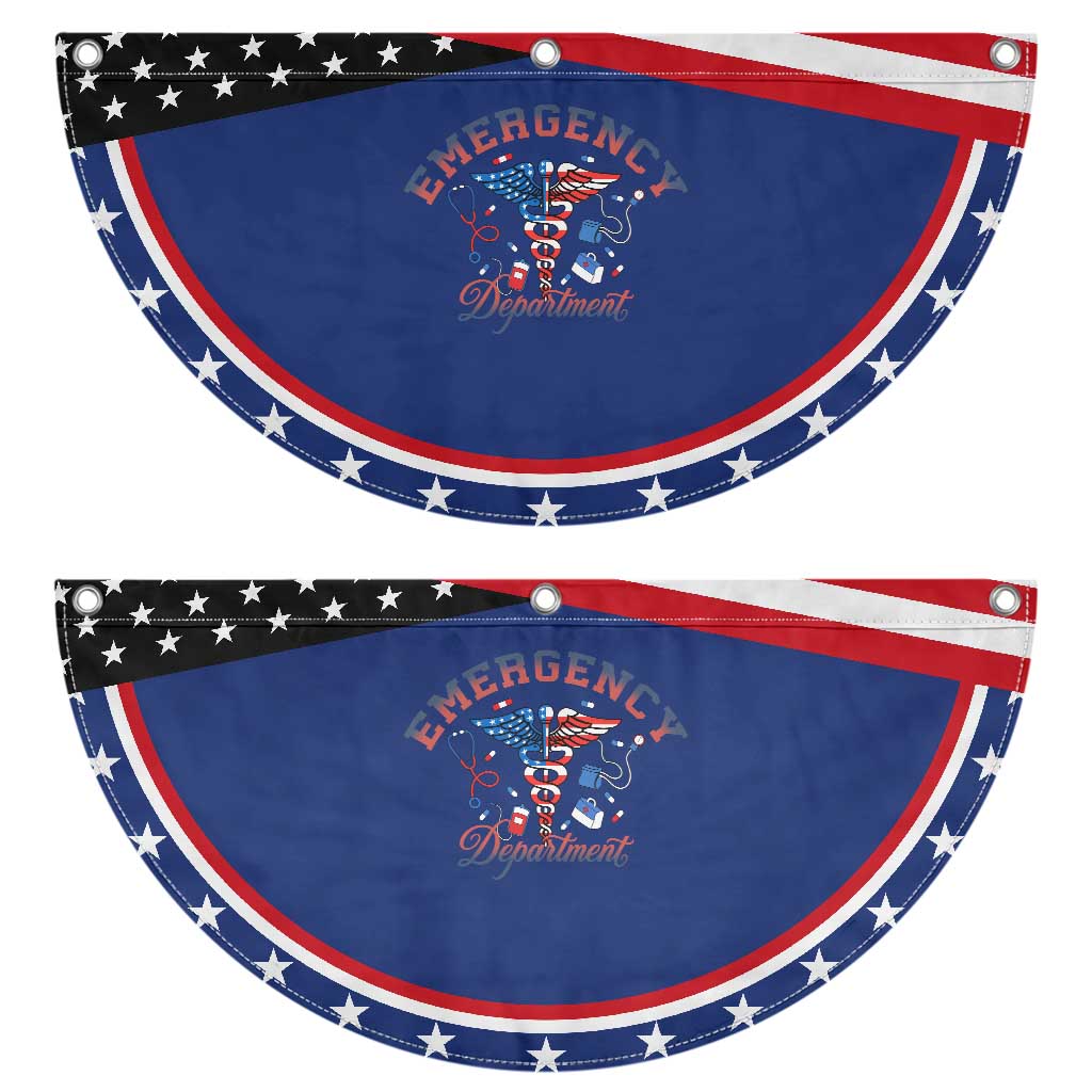 Emergency Department Patriotic Fan Flag USA 250th Anniversary Medical Gift