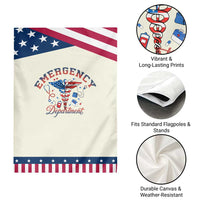 Emergency Department Patriotic Garden Flag USA 250th Anniversary Medical Gift TS12