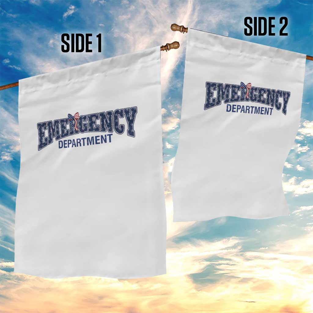 Patriotic ER Nurse Gift Garden Flag America 250th Anniversary