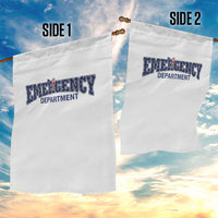 Patriotic ER Nurse Gift Garden Flag America 250th Anniversary