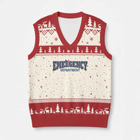 Patriotic ER Nurse Gift V-Neck Knit Sweater Vest America 250th Anniversary