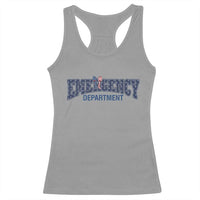 Patriotic ER Nurse Gift Racerback Tank Top America 250th Anniversary