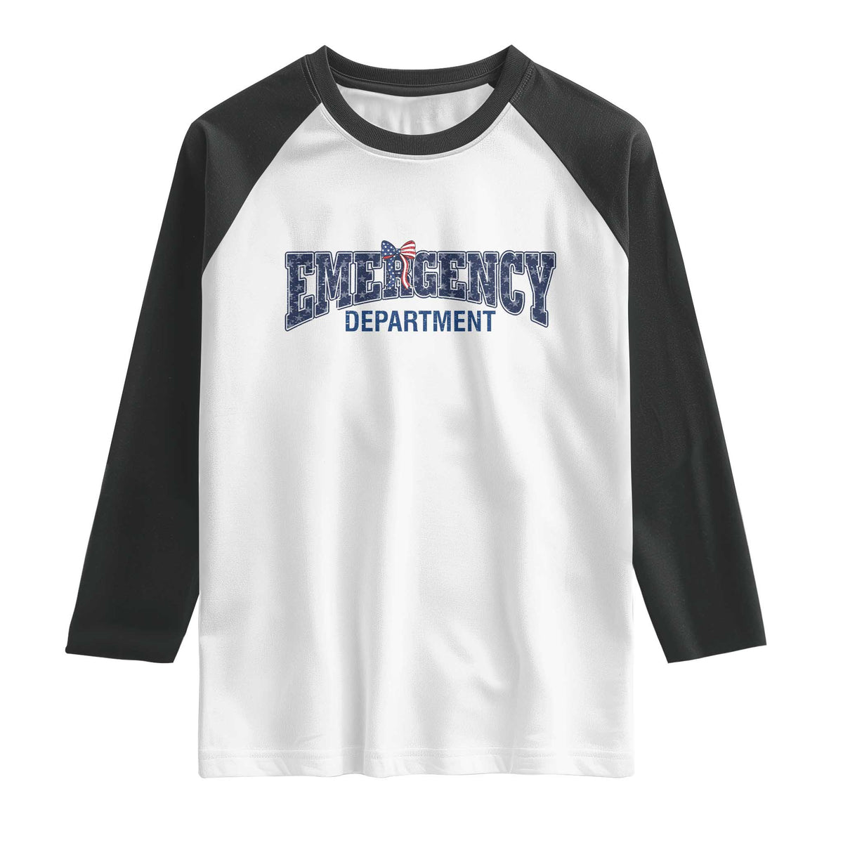 Patriotic ER Nurse Gift Raglan Shirt America 250th Anniversary