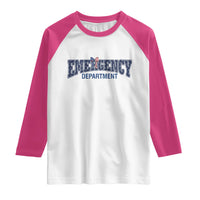 Patriotic ER Nurse Gift Raglan Shirt America 250th Anniversary