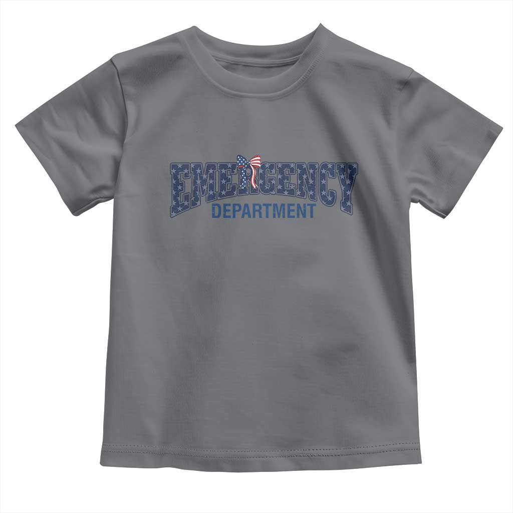Patriotic ER Nurse Gift Toddler T Shirt America 250th Anniversary