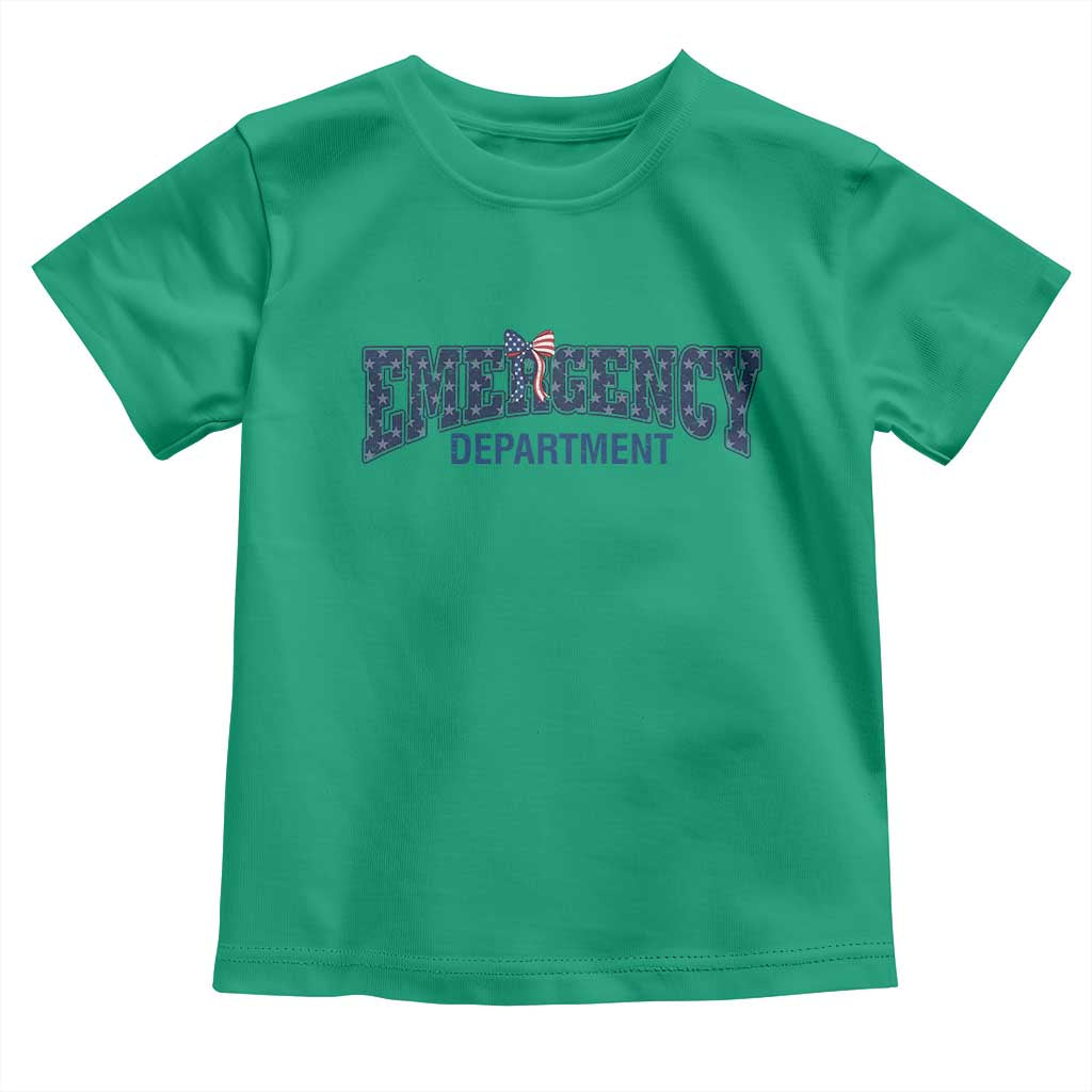 Patriotic ER Nurse Gift Toddler T Shirt America 250th Anniversary