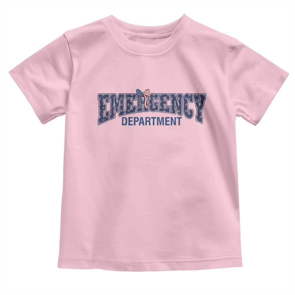 Patriotic ER Nurse Gift Toddler T Shirt America 250th Anniversary