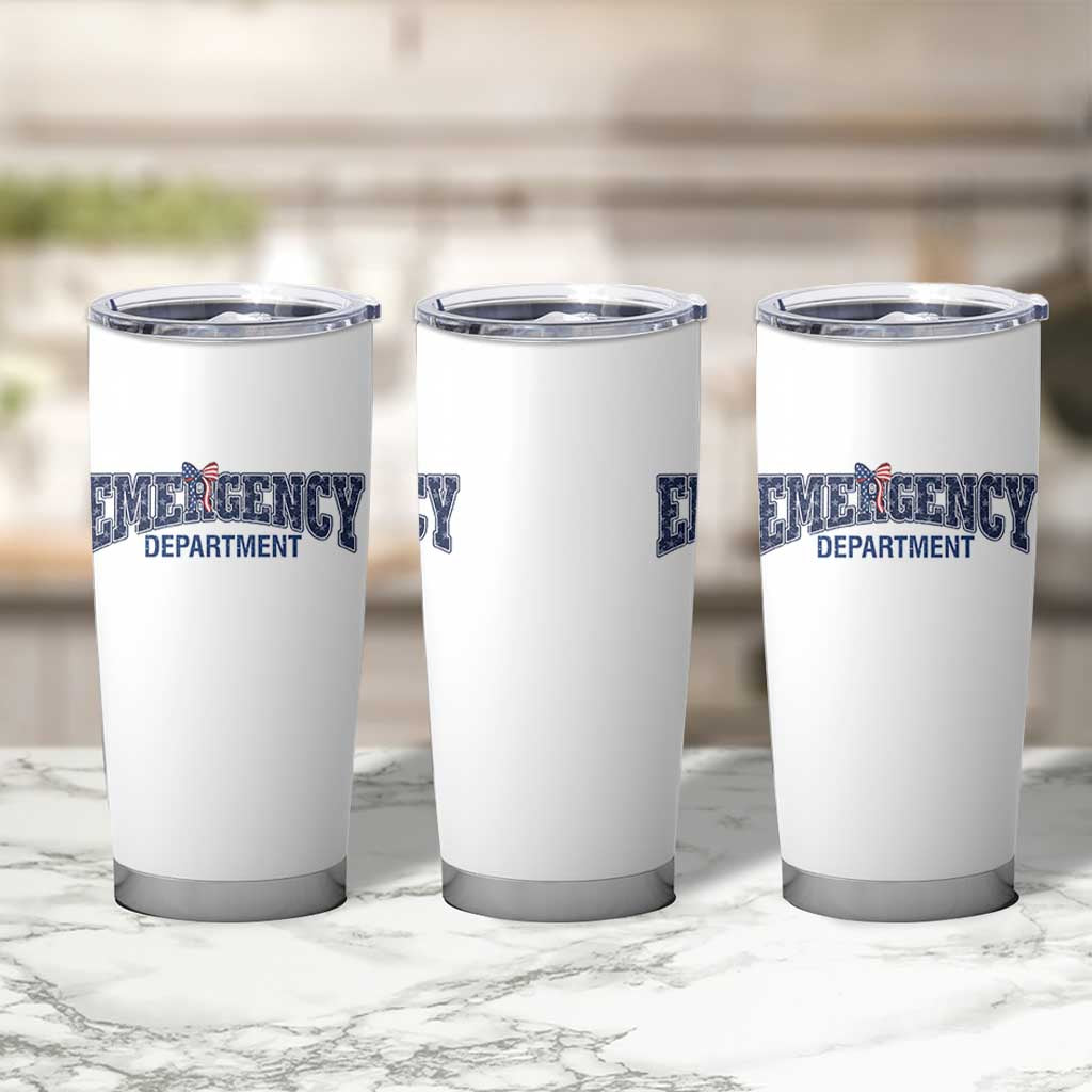 Patriotic ER Nurse Gift Tumbler Cup America 250th Anniversary