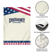 ER Nurse Gift Patriotic Garden Flag America 250th Anniversary