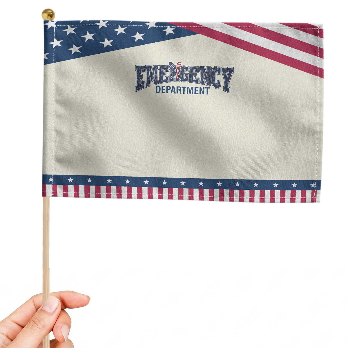 ER Nurse Gift Patriotic Handheld Flag America 250th Anniversary