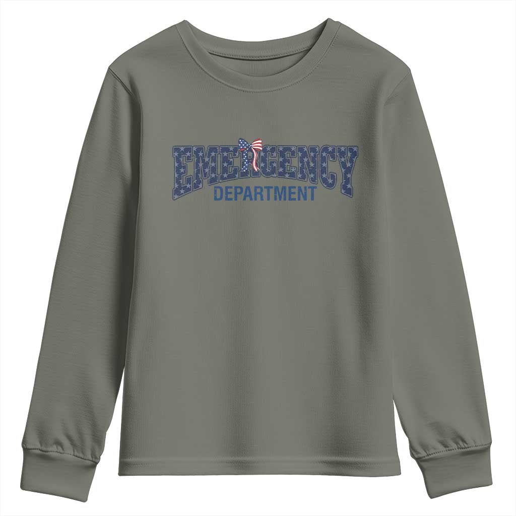 Patriotic ER Nurse Gift Youth Sweatshirt America 250th Anniversary