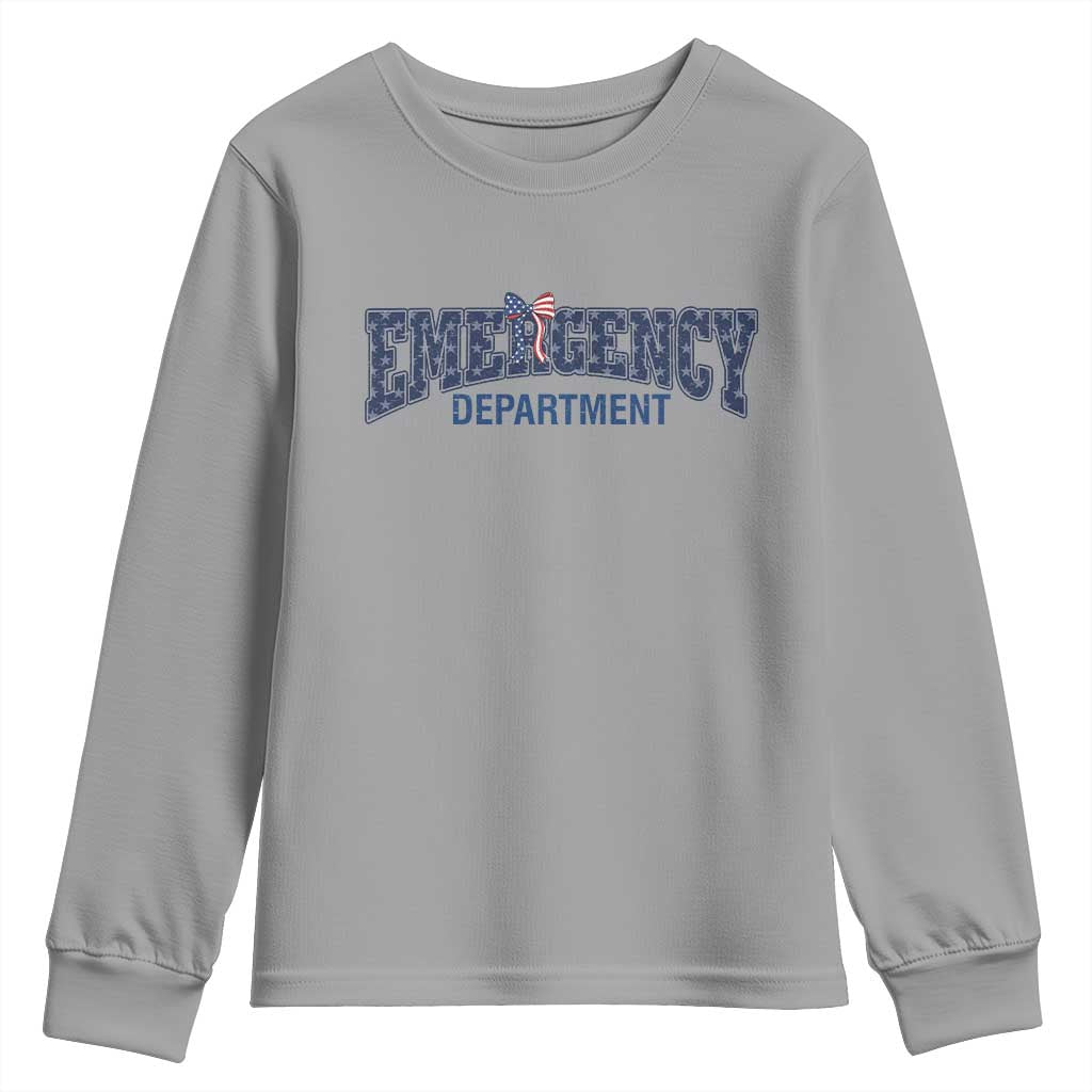 Patriotic ER Nurse Gift Youth Sweatshirt America 250th Anniversary