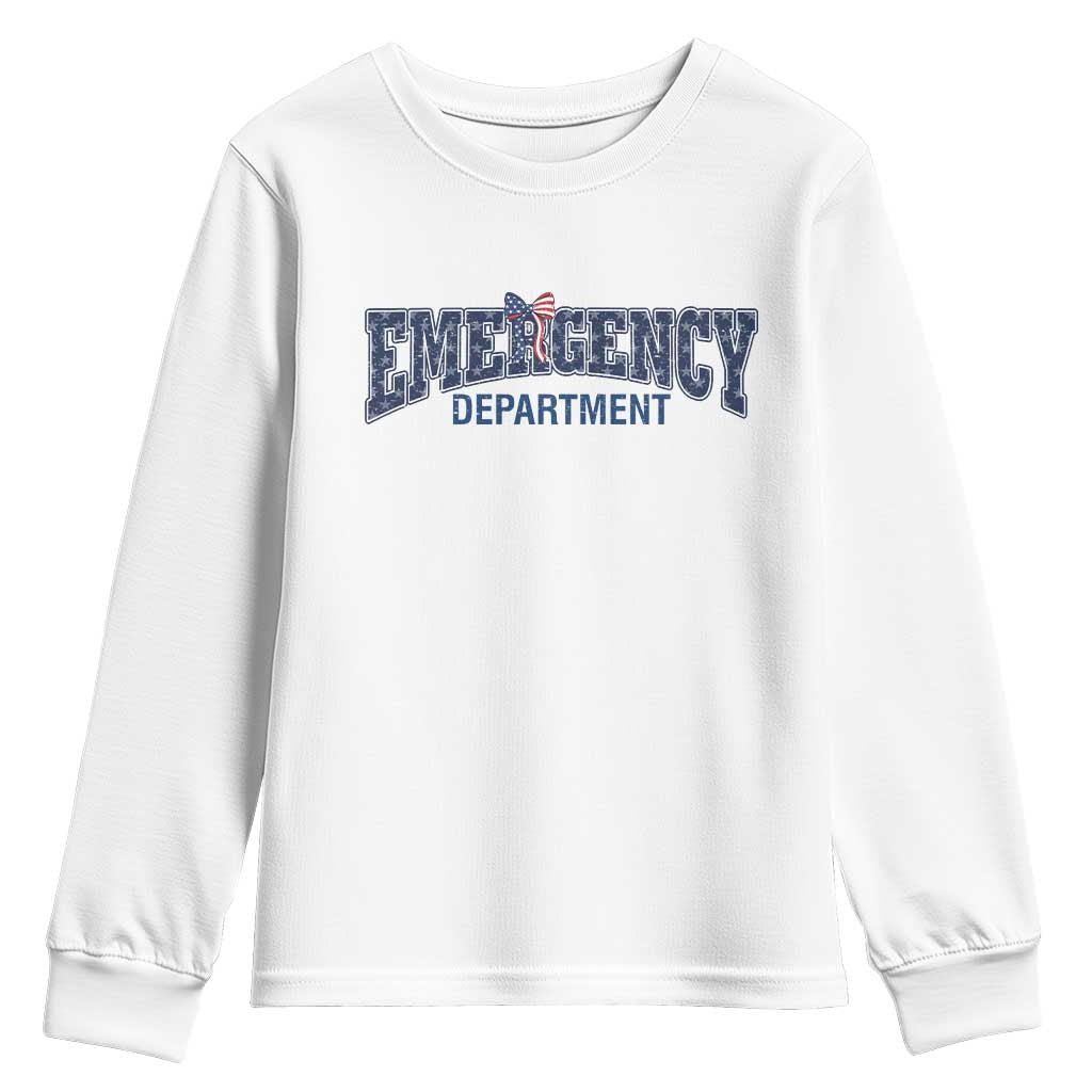 Patriotic ER Nurse Gift Youth Sweatshirt America 250th Anniversary