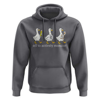 Funny Goose Teacher Testing Day Hoodie Off to Actively Monitor