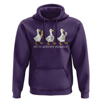 Funny Goose Teacher Testing Day Hoodie Off to Actively Monitor