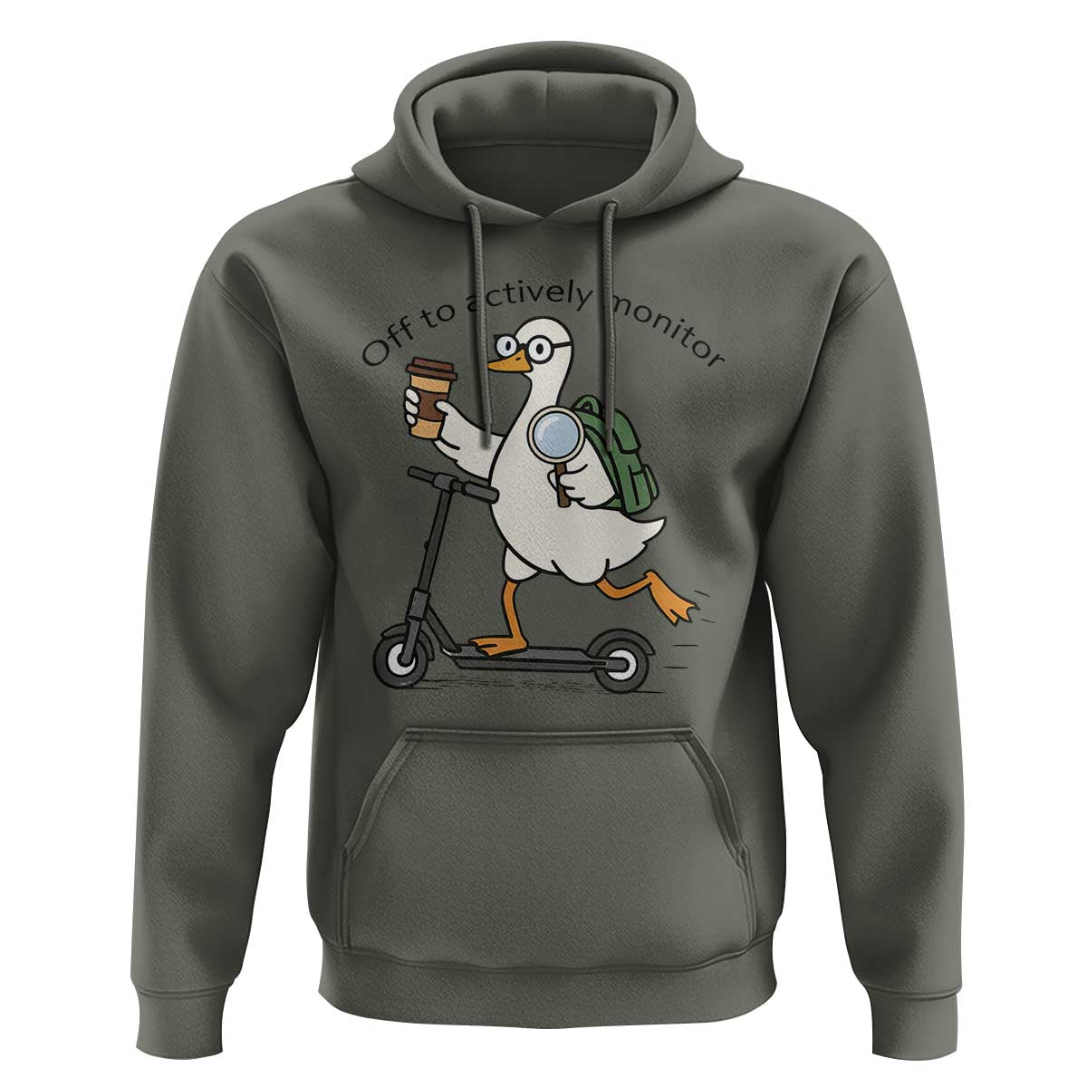 Funny Silly Goose Proctor Hoodie Off to Actively Monitor Teacher Testing Day