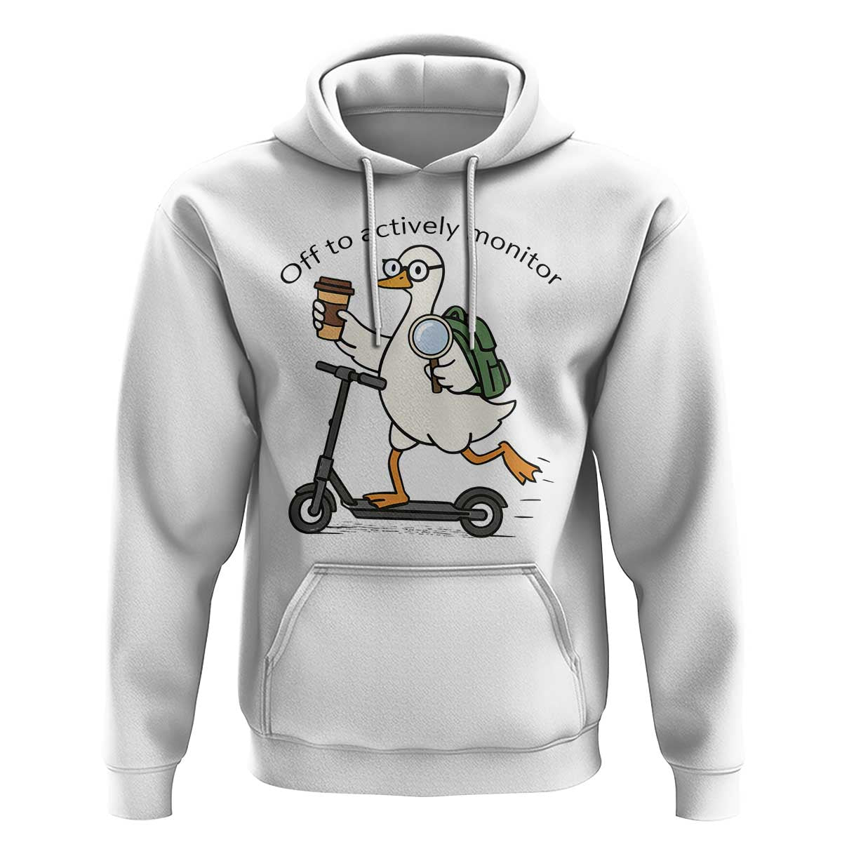 Funny Silly Goose Proctor Hoodie Off to Actively Monitor Teacher Testing Day