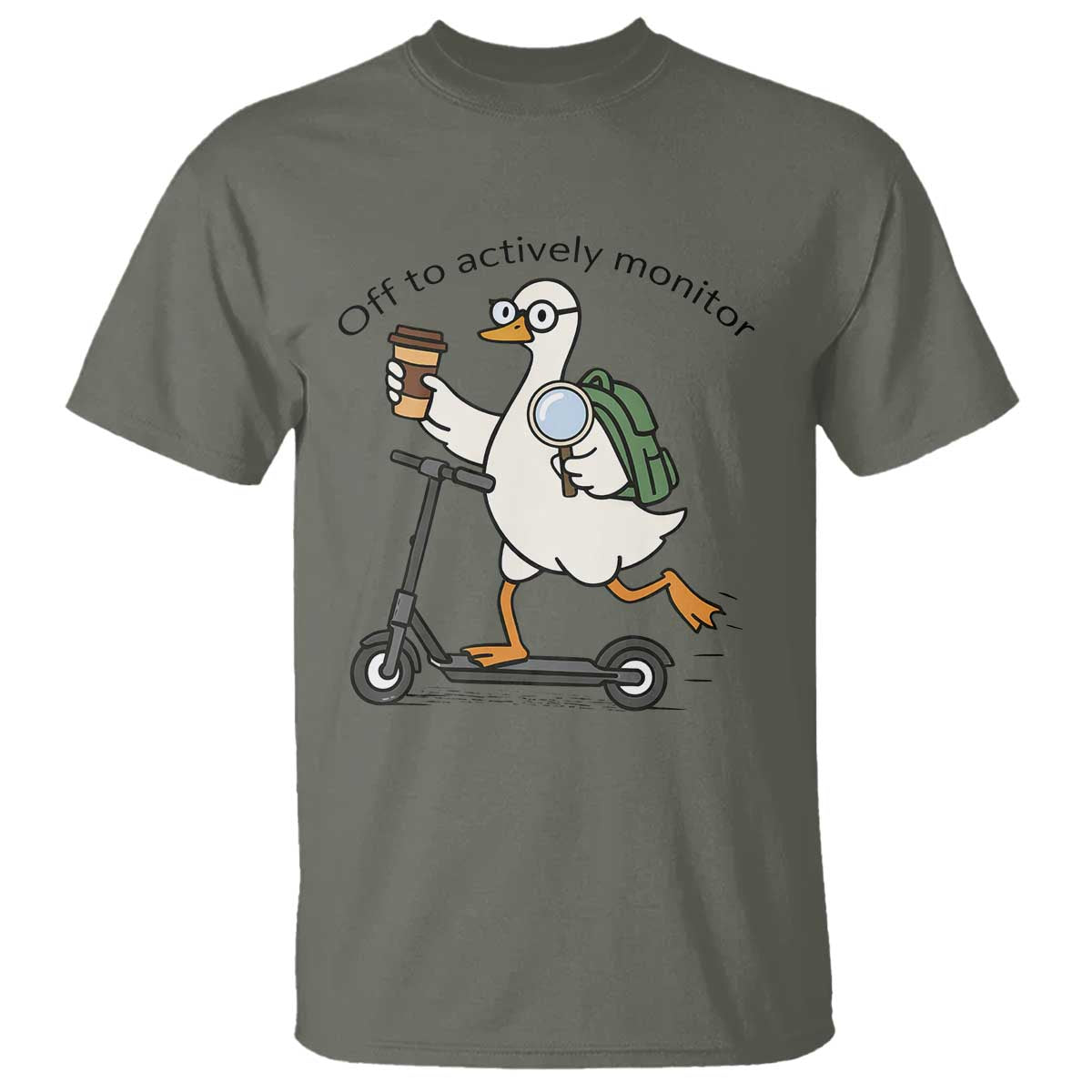 Funny Silly Goose Proctor T Shirt Off to Actively Monitor Teacher Testing Day