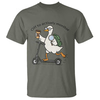 Funny Silly Goose Proctor T Shirt Off to Actively Monitor Teacher Testing Day