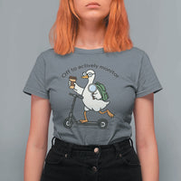 Funny Silly Goose Proctor T Shirt For Women Off to Actively Monitor Teacher Testing Day