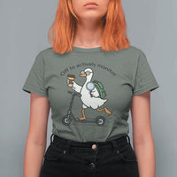 Funny Silly Goose Proctor T Shirt For Women Off to Actively Monitor Teacher Testing Day