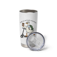 Funny Silly Goose Proctor Tumbler Cup Off to Actively Monitor Teacher Testing Day
