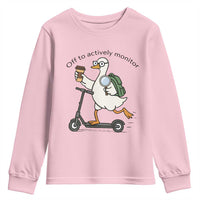 Funny Silly Goose Proctor Youth Sweatshirt Off to Actively Monitor Teacher Testing Day