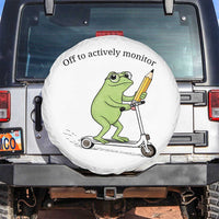 Funny Frog Teacher Testing Test Day Spare Tire Cover Off To Actively Monitor