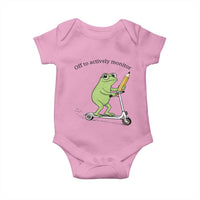 Funny Frog Teacher Testing Test Day Baby Onesie Off To Actively Monitor