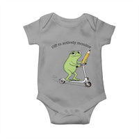Funny Frog Teacher Testing Test Day Baby Onesie Off To Actively Monitor