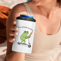 Funny Frog Teacher Testing Test Day 4 in 1 Can Cooler Tumbler Off To Actively Monitor