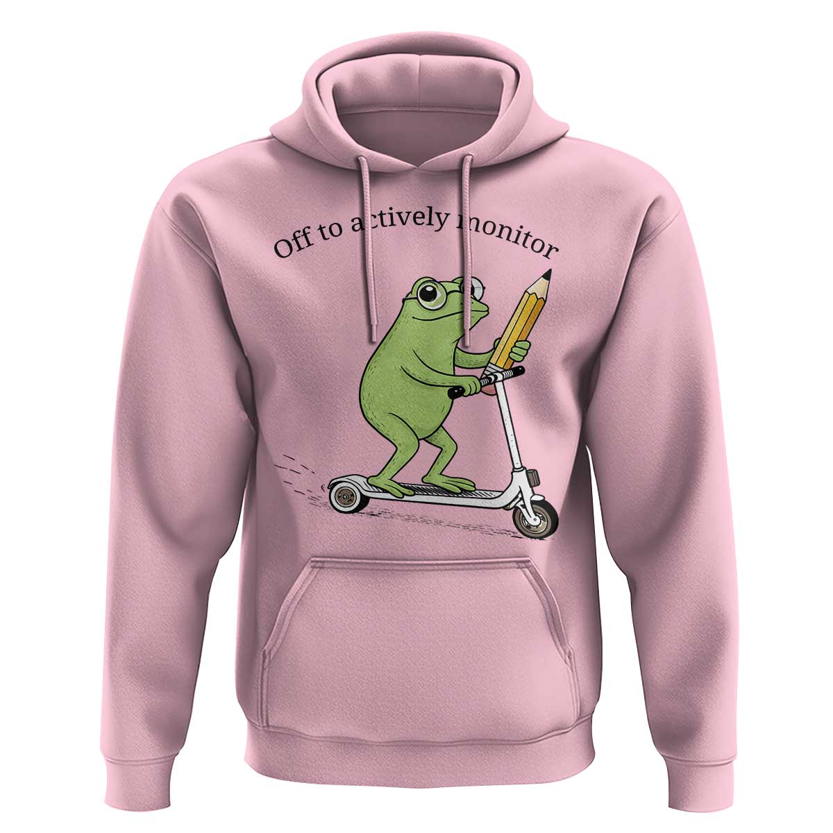 Funny Frog Teacher Testing Test Day Hoodie Off To Actively Monitor