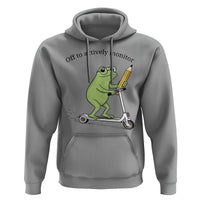 Funny Frog Teacher Testing Test Day Hoodie Off To Actively Monitor