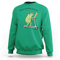 Funny Frog Teacher Testing Test Day Sweatshirt Off To Actively Monitor