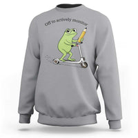 Funny Frog Teacher Testing Test Day Sweatshirt Off To Actively Monitor