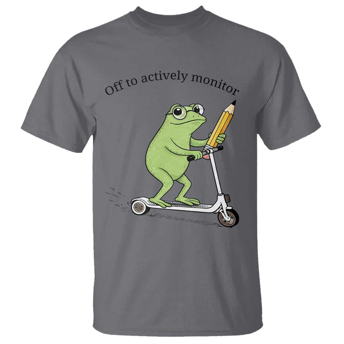 Funny Frog Teacher Testing Test Day T Shirt Off To Actively Monitor