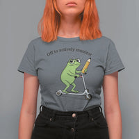 Funny Frog Teacher Testing Test Day T Shirt For Women Off To Actively Monitor