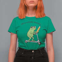 Funny Frog Teacher Testing Test Day T Shirt For Women Off To Actively Monitor