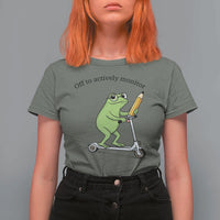 Funny Frog Teacher Testing Test Day T Shirt For Women Off To Actively Monitor