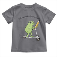 Funny Frog Teacher Testing Test Day Toddler T Shirt Off To Actively Monitor
