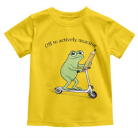 Funny Frog Teacher Testing Test Day Toddler T Shirt Off To Actively Monitor