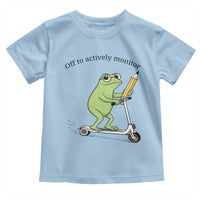 Funny Frog Teacher Testing Test Day Toddler T Shirt Off To Actively Monitor