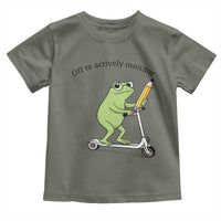Funny Frog Teacher Testing Test Day Toddler T Shirt Off To Actively Monitor
