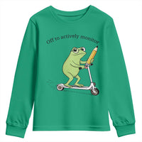 Funny Frog Teacher Testing Test Day Youth Sweatshirt Off To Actively Monitor