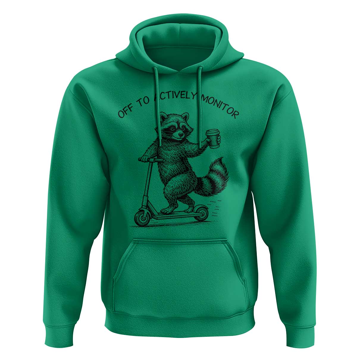 Funny Teacher Testing Day Hoodie Silly Raccoon Proctor Off To Actively Monitor