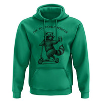 Funny Teacher Testing Day Hoodie Silly Raccoon Proctor Off To Actively Monitor