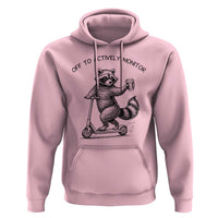 Funny Teacher Testing Day Hoodie Silly Raccoon Proctor Off To Actively Monitor
