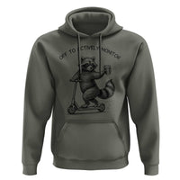 Funny Teacher Testing Day Hoodie Silly Raccoon Proctor Off To Actively Monitor