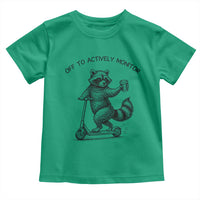 Funny Teacher Testing Day Toddler T Shirt Silly Raccoon Proctor Off To Actively Monitor